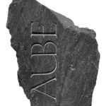 FL Gravure AUBE sur ardoise