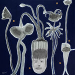 Joseph Lazaro - Végétaux connexion 80 x 80 cm