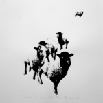 Sérigraphie_agneau_noir_nain