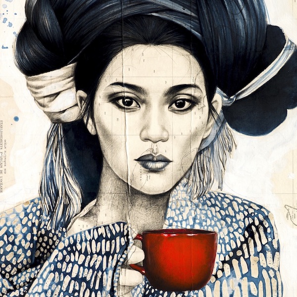 Chine - La tasse rouge