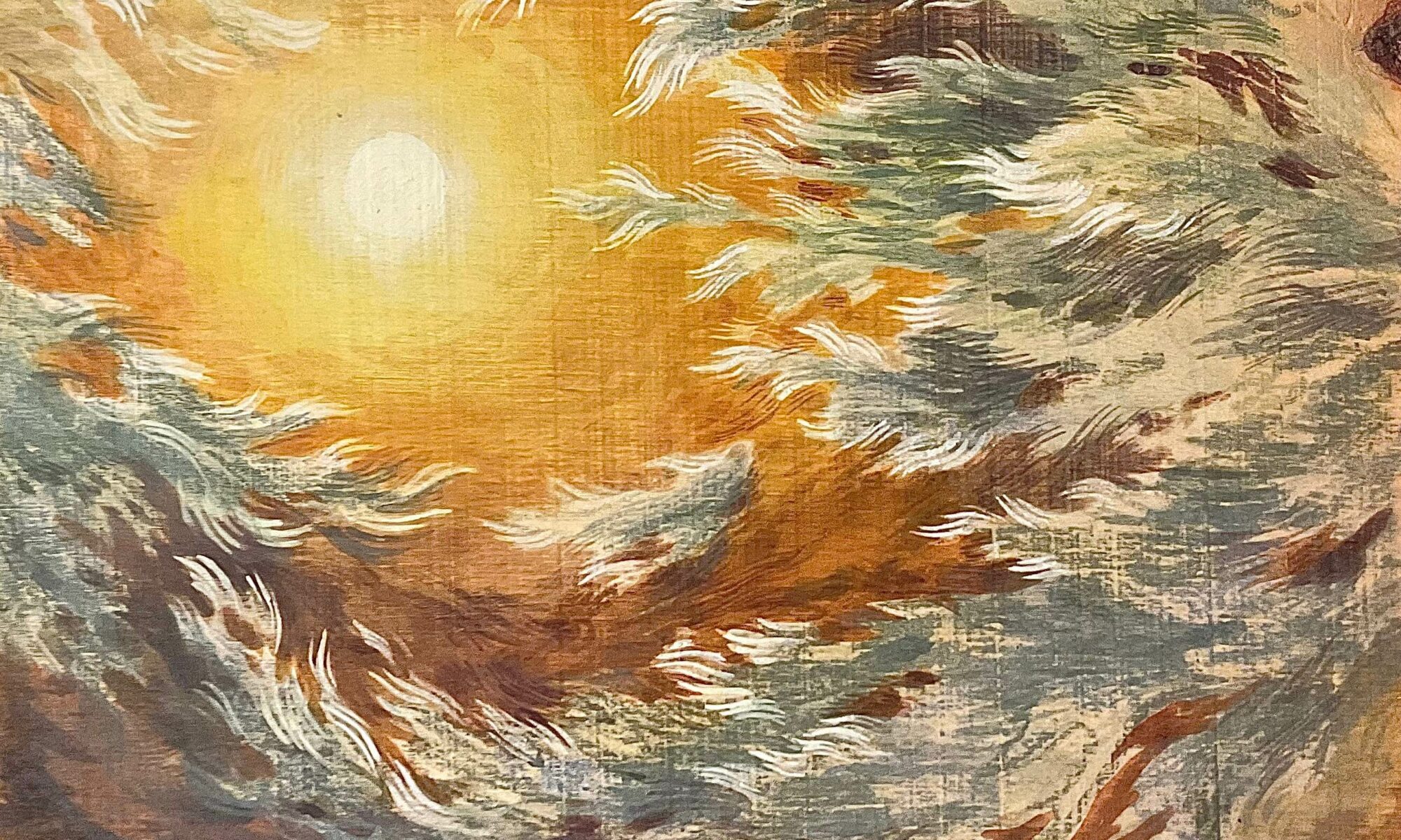 Lumière d’hiver 25x25 cm. Technique mixte sur bois